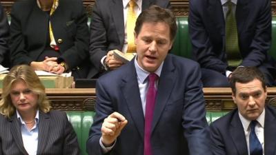 Nick Clegg at PMQs