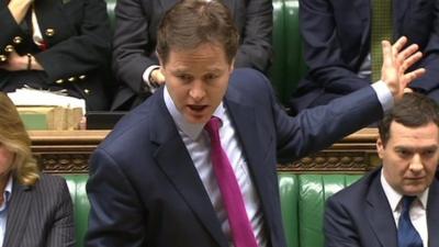 Nick Clegg at PMQs