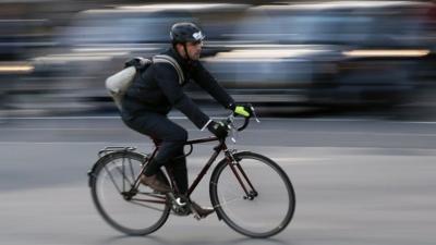 Cyclist in London