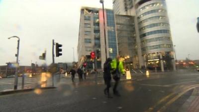 Bridgewater Place in Leeds earlier