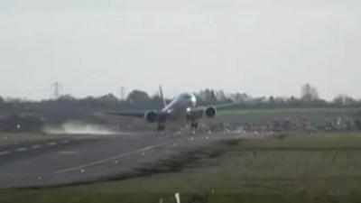 Plane attempts landing at Birmingham Airport