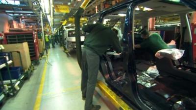 Jaguar Land Rover production line