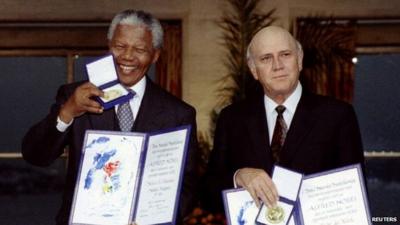 Nelson Mandela and FW de Klerk