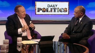 Andrew Neil and Paul Boateng