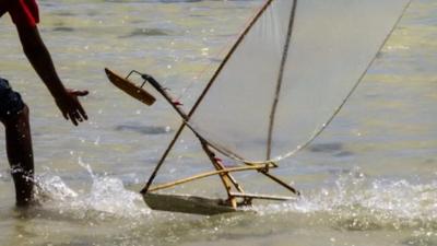 Toy boat's in Kiribati