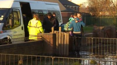 Flooded home in Middlesbrough