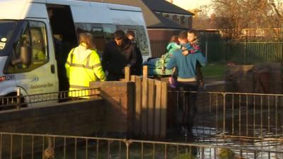 Flooded home in Middlesbrough