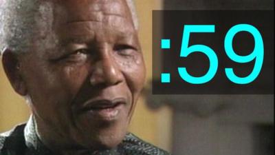 Nelson Mandela and 59-second symbol