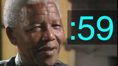 Nelson Mandela and a 59-second symbol