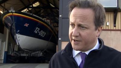 David Cameron in Wells-next-the-Sea