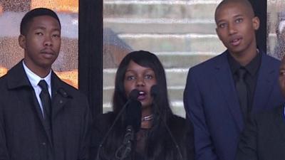 Mbuso Mandela, Zoleka Mandela and Zozuko Dlamini