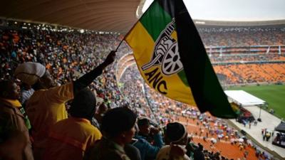 Nelson Mandela memorial service at the FNB Stadium