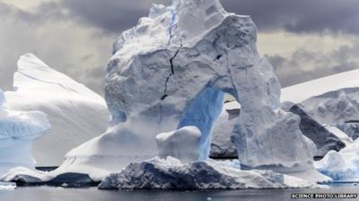 Icebergs in Antarctica