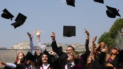 Graduates celebrating