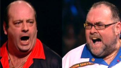 Ted Hankey and Tony O'Shea, BDO World Darts Championship final 2009