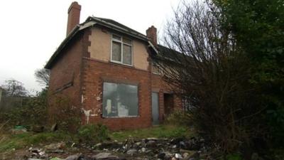 One of the empty homes