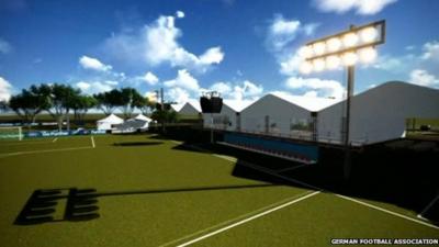 Animation of planned training pitch