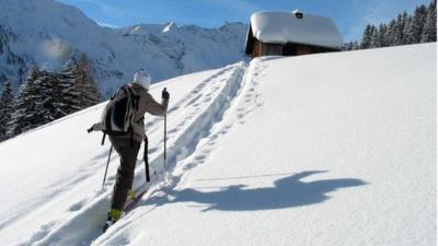 A cross country skier