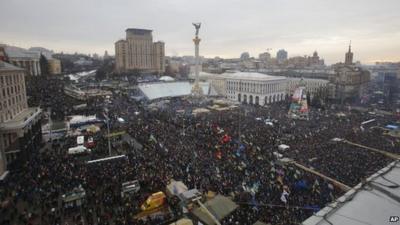 Pro-EU rally in Kiev, 15 December