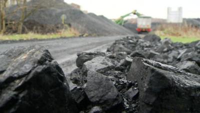 Coal by the roadside