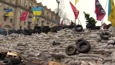 Barricade in Ukraine