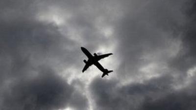 stormy sky aeroplane