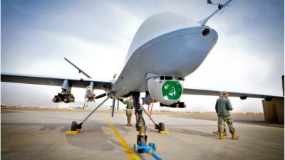 British Reaper drone in Afghanistan