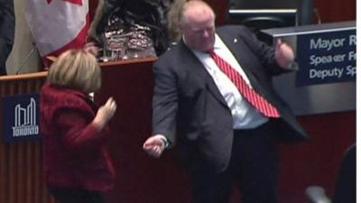 Rob Ford dances