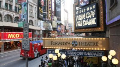 File photo of Foxwoods Theatre in NYC which is owned by Ambassador Theatre Group