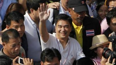 Democrat party leader Abhisit Vejjajiva