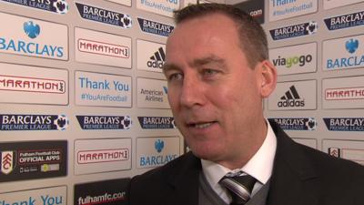 Fulham manager Rene Meulensteen