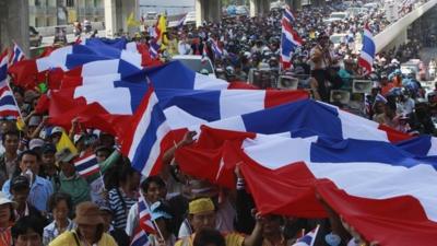 Anti-government protesters in Thailand