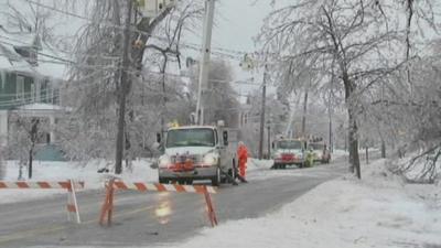 US snow scene