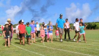 The Baton in the Commonwealth's smallest territory, Niue.