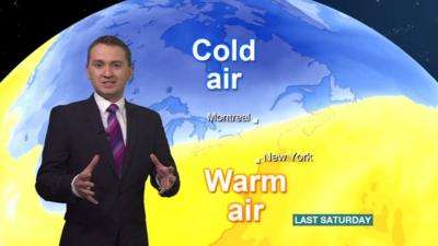 BBC weather on North America