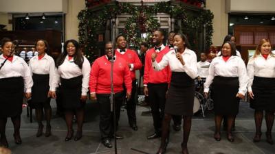 The Boys and Girls Choir of Harlem Alumni Ensemble performing in New York City in 2013