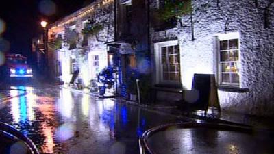 Flooding in Crickhowell