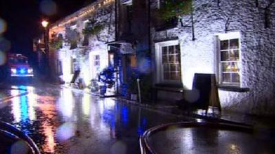 Flooding in Crickhowell