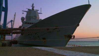 Norwegian warship