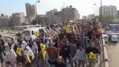 Protesters in Egypt