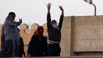 Protesters in Cairo