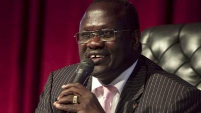 South Sudan rebel leader Riek Machar