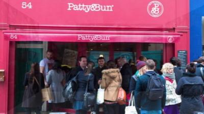 Queues for a Soho restaurant