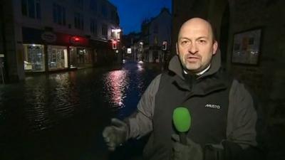 BBC reporter in Looe