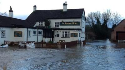 The River Severn at Minsterworth