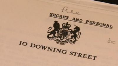 Prime ministerial files released by the National Archives