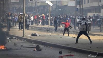 People on the streets of Cairo