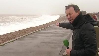 Simon Clemison at Chesil Beach, in Portland, Dorset