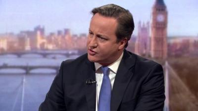 Prime Minister David Cameron on The Andrew Marr Show