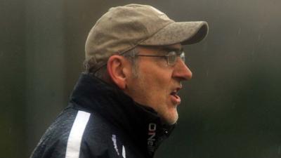 Tyrone manager Mickey Harte during Sunday's McKenna Cup win over Donegal